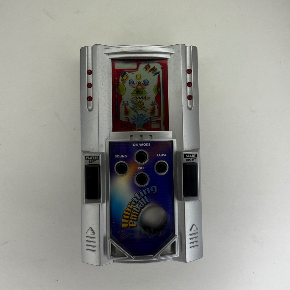 Excalibur Vibrating Pinball Handheld Game Electronic Arcade 90s‎ Retro Toy